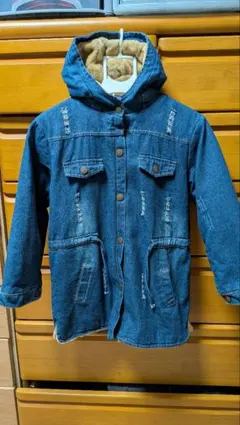 デニムジャケット モコモコ裏地付き 130cm