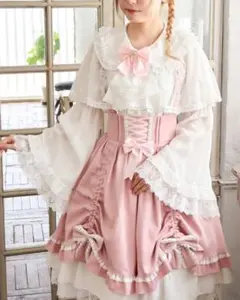 axes femme kawaii レディローズ JSK＆ヘッドドレス ピンク axes femme kawaii レディローズ JSK＆ヘッドドレス ピンク - メルカリ