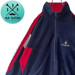 【LE COQ SPORTIF】90s ヴィンテージ トラックJKT ベロア地