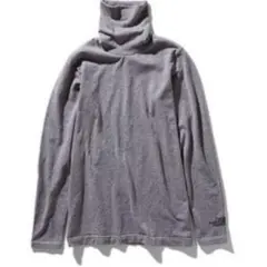 グレー タートルネック 長袖セーター