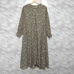 アーバンリサーチ 花柄ロングワンピース 長袖ワンピース F