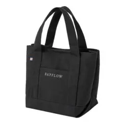 BAYFLOW 底板付き 収納5ポケット ロゴトートバッグ BLACK/GRAY