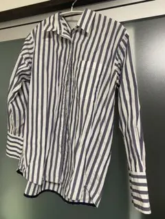 ナノユニバース　レディースシャツ ストライプ