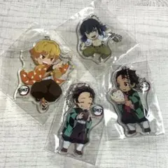 鬼滅の刃 アクリルキーホルダー 4点セット 炭治郎&善逸&伊之助