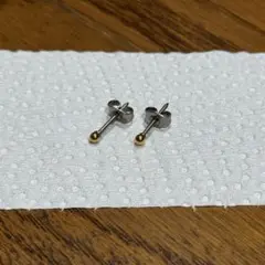BlueHill ピアス 金属アレルギー 純チタン ゴールド 2.5mm 18G