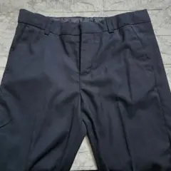 中古品★H&M キッズ　スラックス パンツ ネイビー きれいめ　紺　146