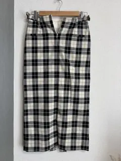 ビューティーアンドユースチェック柄タイトスカート