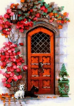 色鉛筆画A4 花咲く運河とハチワレ猫 - メルカリ
