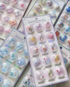 カプセルシール 半円 ボンボンドロップシール