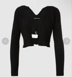 JACQUEMUS ジャックムス リブニット プレートカーディガン Free Brown マイクロチャームロゴ トップス【中古】【JACQUEMUS】 楽天市場】JACQUEMUS ジャックムス（カーディガン・ボレロ｜トップス