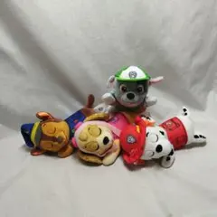 0998 パウ・パトロール ぬいぐるみ 4体 マーシャル スカイ ロッキー