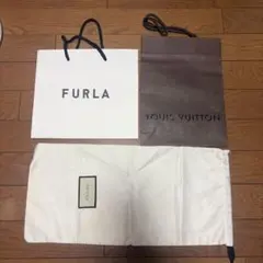 FURLA・LOUIS VUITTON・GUCCI ショップ袋セット