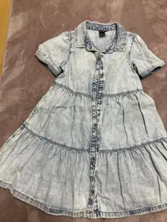 【baby GAP】 半袖デニムワンピース 4歳