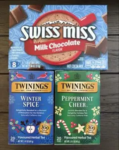 【お得　海外】未開封　トワイニング紅茶2個+ ホットチョコ　 限定ホリデーセットのサムネイル