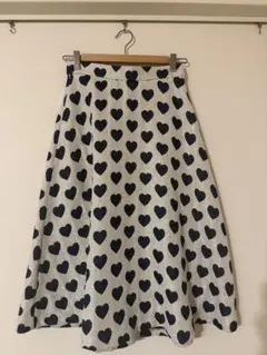 Loulou Willoughbyジャガードハート柄 フレアスカートのサムネイル