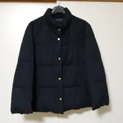 バジーレ28　大きいサイズ　ダウンジャケットコート　チャコール　サイズ17号