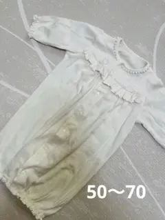 ベビー服 ツーウェイオール ドレスオール 花柄 フリル