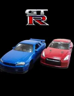 WELLY　ニッサン　スカイライン　GT-R 　ミニカー　 2台セットまとめ売り