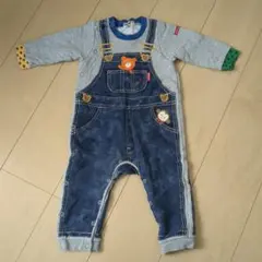 ミキハウス　ホットビスケッツ　ビーンズくん　騙し絵　ロンパース　80