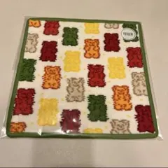 フェイラー ハリボーゴールドベア タオルハンカチ グリーン