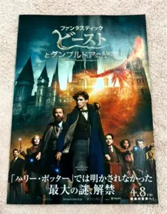 映画『ファンタスティック・ビーストとダンブルドアの秘密』チラシ