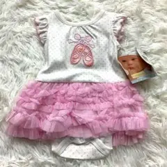 ロンパース 3〜6ヶ月 半袖 ベビー baby かわいい 女の子 フリフリ