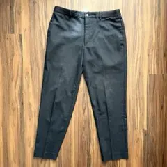 ユニクロ メンズ EZYアンクルパンツM グレー　グレンチェック