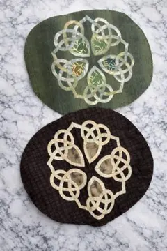 【ハンドメイド】パッチワーク 敷物 ランチョンマット 2枚セット 手作り