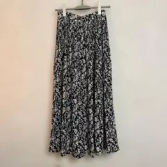 花柄プリーツロングスカートのサムネイル