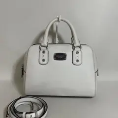 2605-53｜マイケルコース 2WAYハンドバッグ レザー ホワイト