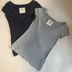 Abercrombie & Fitch VネックTシャツ 2枚セットのサムネイル