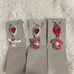 サンリオ キャラクターズ ツインチャーム シナモン　マイメロ クロミ