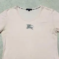 バーバーリーロンドン スタッズビックホースロゴ y2k 半袖カットソー ピンク