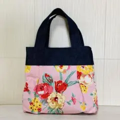 タック入りバッグ☆ハンドメイドバッグ