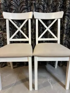 KOO---2 INGATORP IKEA チェア2脚セット① KOO---2様専用 INGATORP IKEA チェア2脚セット① - メルカリ