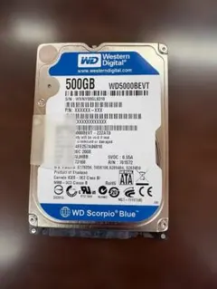 WESTERN DIGITAL 2.5インチ内蔵HDD 500GB