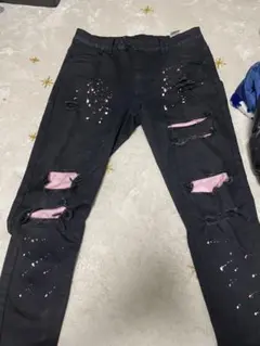 dripスリムフィットデニム mnml AMIRI purple 即購入⭕️