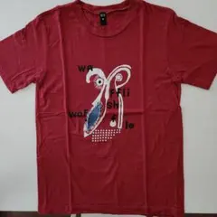 【値下げ美品！】ワッフリッシュワッフル レディースTシャツ レッド系 Mサイズのサムネイル
