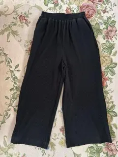 Samansa Mos2 blue レディース イージーワイドパンツ　ブラック