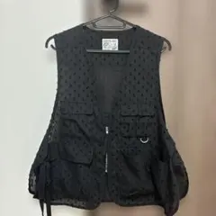 ニコアンド　シアーフィッシングベストシアーベスト　ブラック