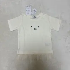 新品未使用タグ付き　100cm 半袖Tシャツ　ミッフィー　女の子　チュールのサムネイル