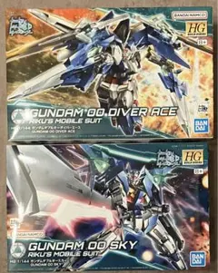 HG 1/144 ガンダムサンドロック改EW ダブルオーダイバーエース 2種