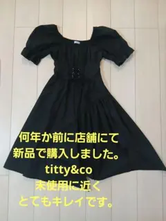 titty&Co. PETIT コルセット風ワンピース 黒