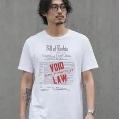 【m306】90s ONEITA 権利章典 アメリカ憲法 両面プリントT XL