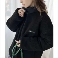 《JaVa ジャバコラボ》ナイロン×ボアリバーシブル中綿ブルゾン