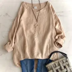 美品✨アーバンリサーチドアーズ リネンブラウス プルオーバー ゆったり