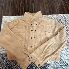GRL コーデュロイ クロップドジャケット ベージュ