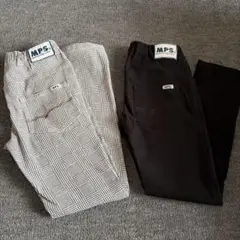 MPSロングパンツ　ブラック140cm、チェック150cm