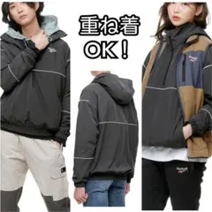 Reebok リーボック アノラックジャケット3L 黒 ウインドブレーカー 新品