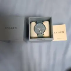 3/31まで 電池切れ 箱付き SKAGEN 腕時計 ブルーのサムネイル